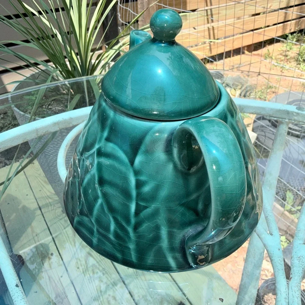 Pier 1 stoneware teapot